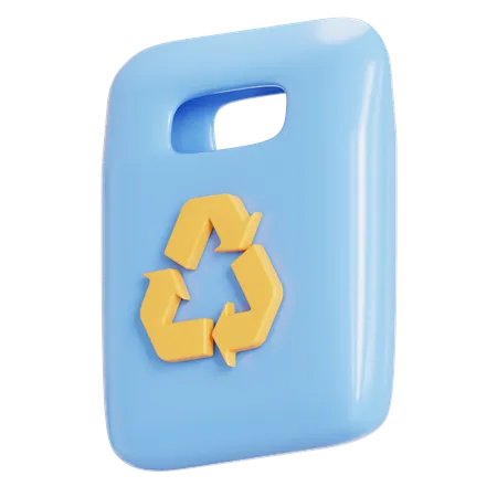 Biodegradable plastic  3D Icon