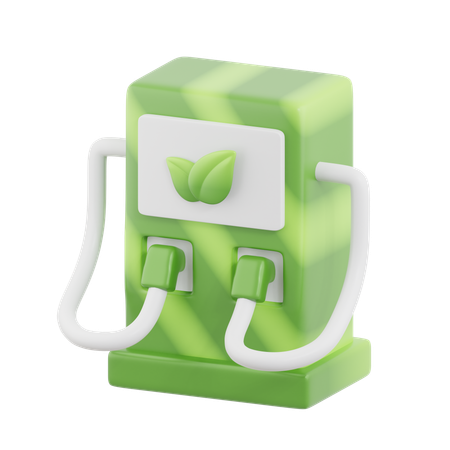 Biofuel Station  3D Icon