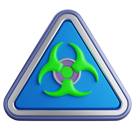 Biogefährdungssymbol  3D Icon