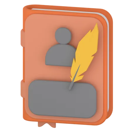 Biography Book  3D Icon