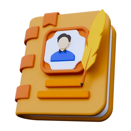 Biography Book  3D Icon