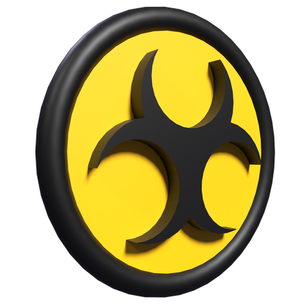 Biohazard Sign  3D Icon