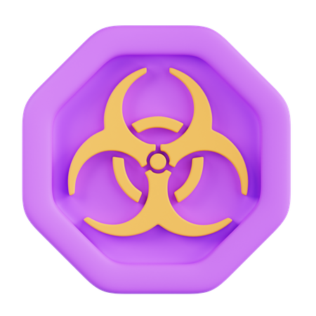 Biohazard Sign  3D Icon