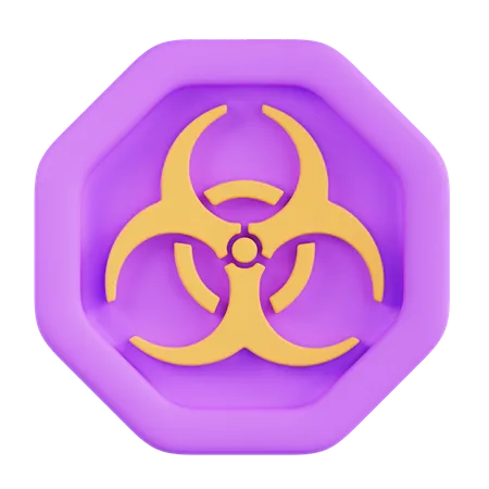 Biohazard Sign  3D Icon