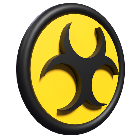 Biohazard Sign  3D Icon