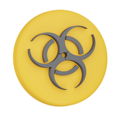 Biohazard Sign  3D Icon