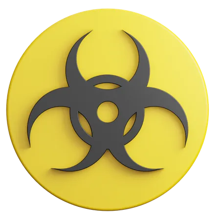 Biohazard Sign  3D Illustration