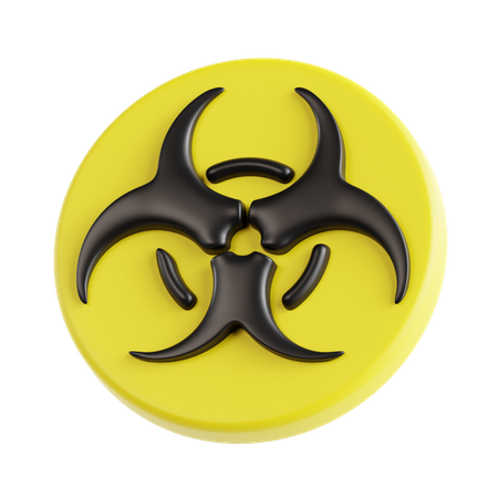Biohazard Sign  3D Icon