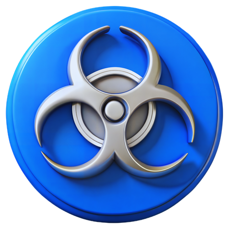 Biohazard Symbol  3D Icon