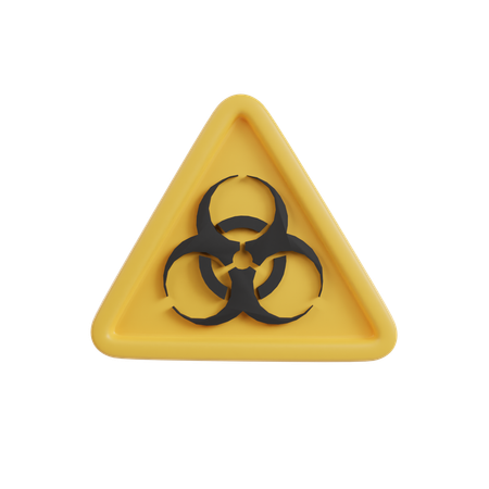 Biological hazard  3D Icon