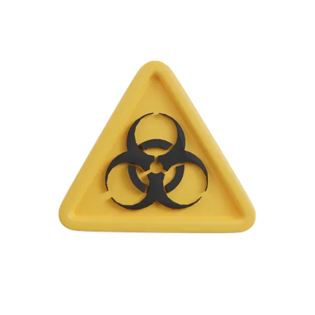 Biological hazard  3D Icon