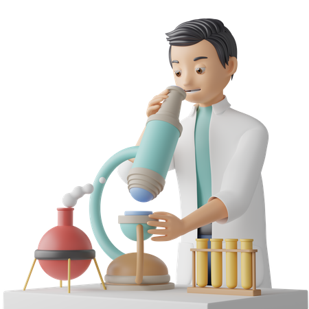Biological scientist  3D Icon