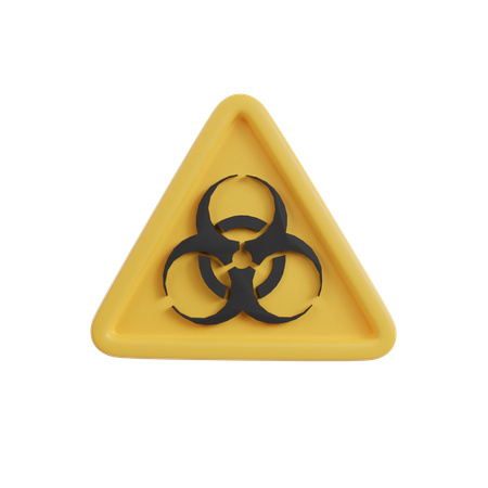 Biologische Gefahr  3D Icon