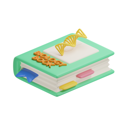 Biology Book  3D Icon