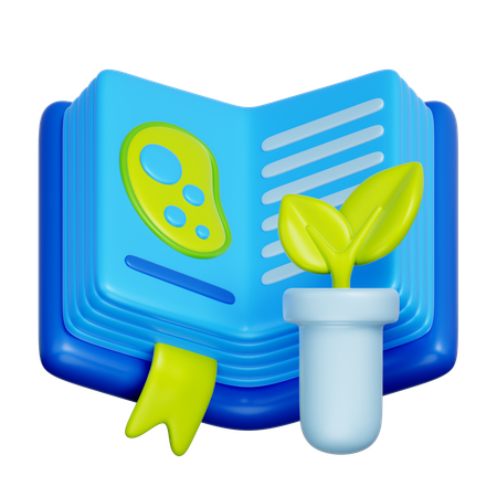 Biology Book  3D Icon