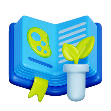 Biology Book  3D Icon