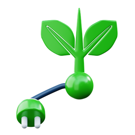 Energía de biomasa  3D Icon