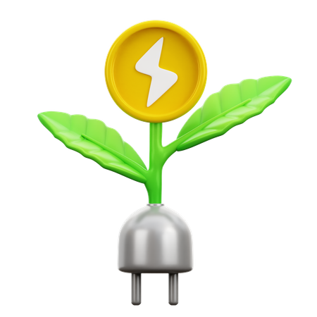 Biomass Energy  3D Icon