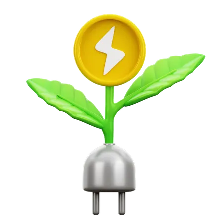 Biomass Energy  3D Icon