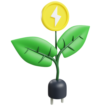 Biomass Energy  3D Icon