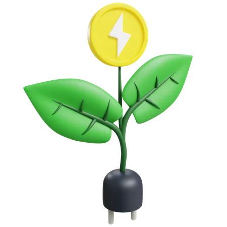 Biomass Energy  3D Icon