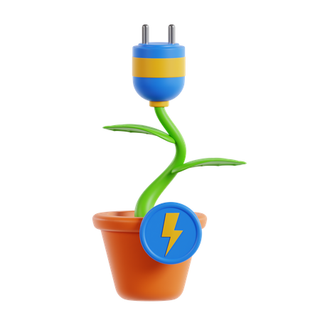 Biomass Energy  3D Icon
