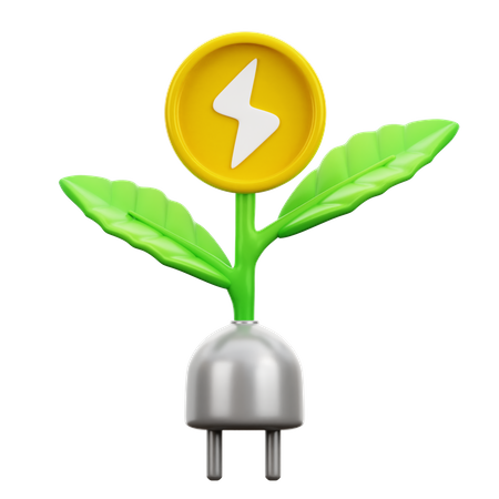Biomass Energy 3D Icon