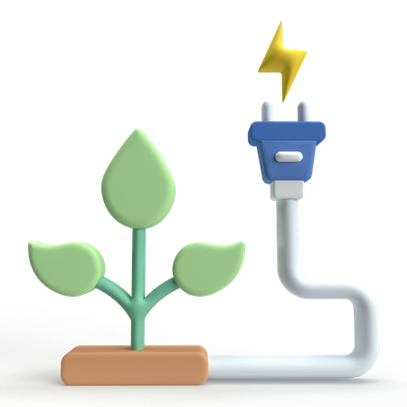 Énergie biomasse  3D Icon