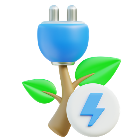 Énergie biomasse  3D Icon