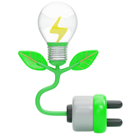 Biomasse-Energiequellen  3D Icon