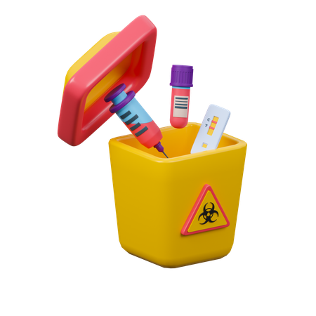 Biomedical Waste  3D Icon