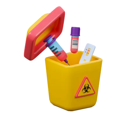 Biomedical Waste  3D Icon