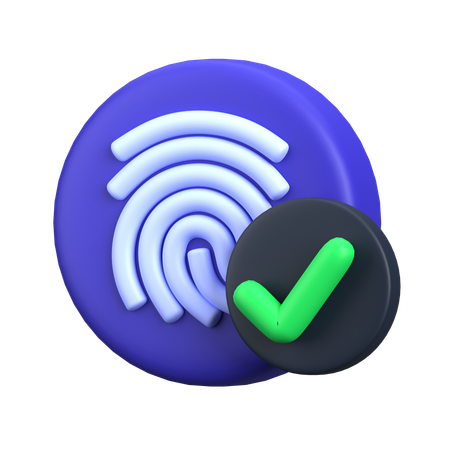 Biometria  3D Icon