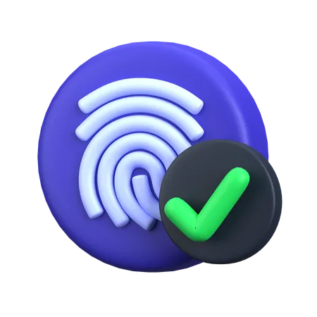 Biometria  3D Icon