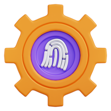Biometric  3D Icon