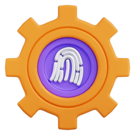 Biometric  3D Icon