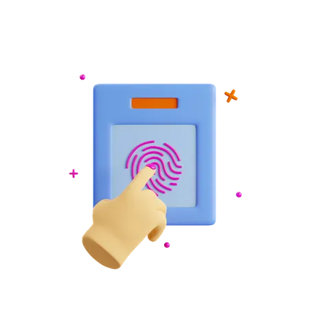 Biometric  3D Icon