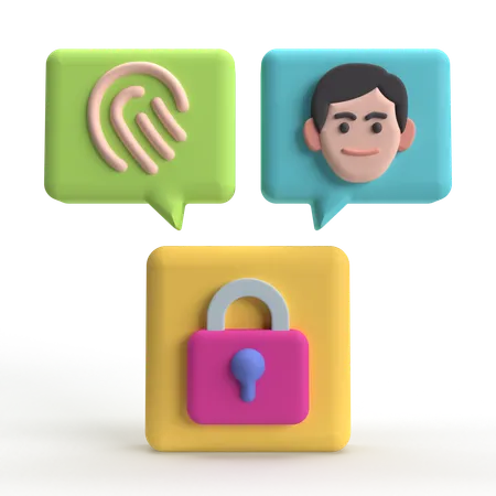 Biometric  3D Icon