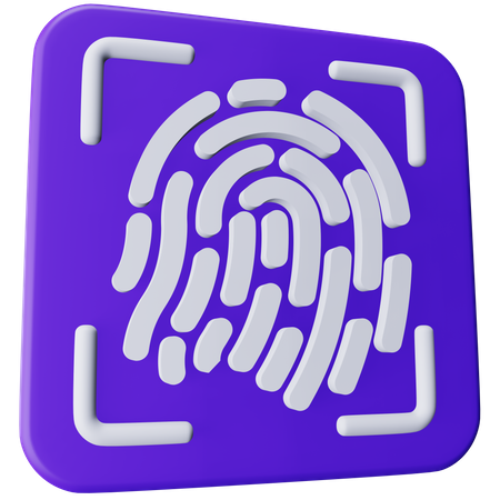 Biometric  3D Icon