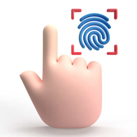 Biometric  3D Icon