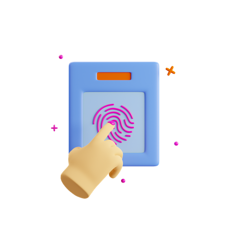 Biometric  3D Icon