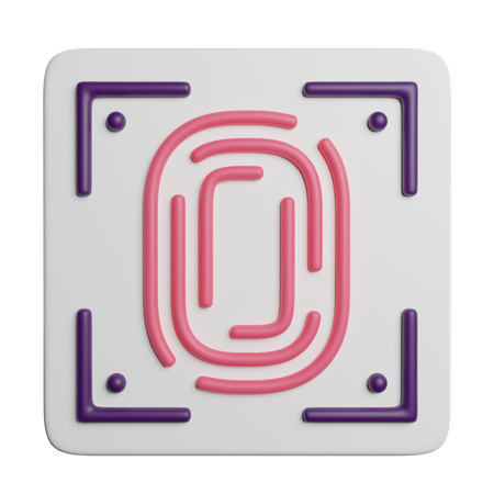 Biometric  3D Icon