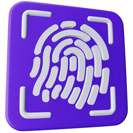 Biometric 3D Icon