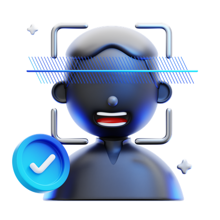 Biometric Access  3D Icon