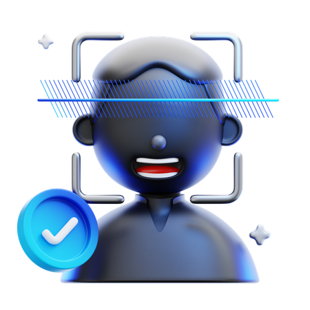 Biometric Access  3D Icon