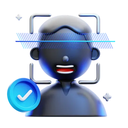 Biometric Access  3D Icon