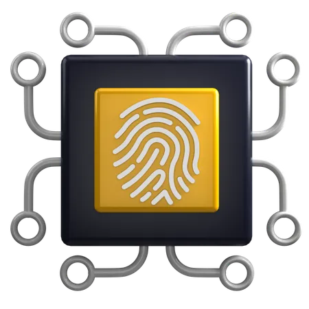 3 D Render Biometric Ai Illustration 3D Icon