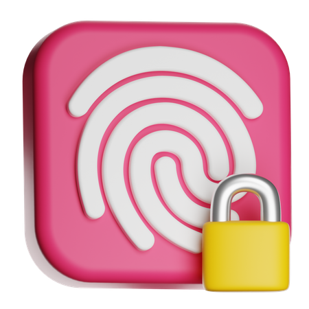 Biometric Authentication  3D Icon