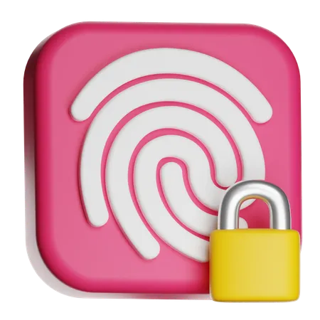 Biometric Authentication  3D Icon