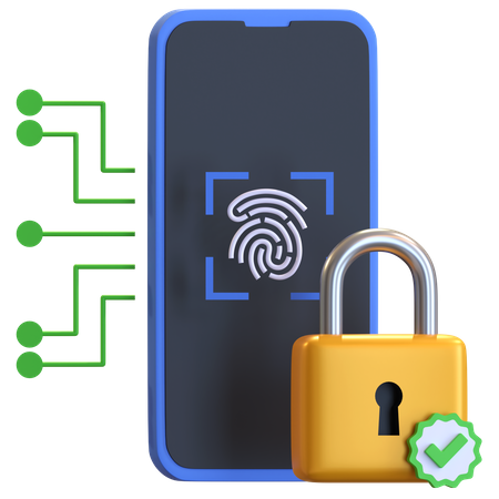 Biometric Authentication  3D Icon